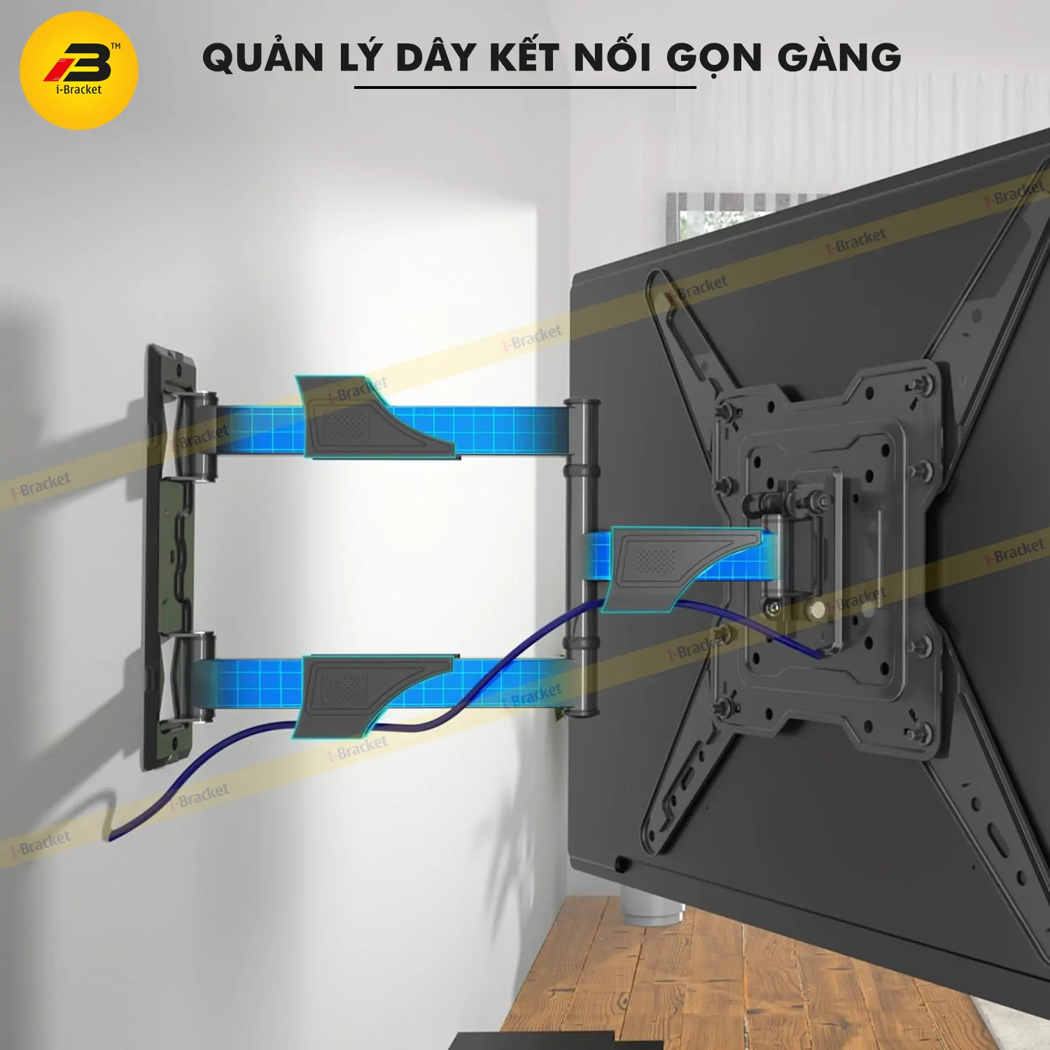 Giá Treo Tivi Xoay Góc Đa Năng I-BRACKET B5 32 – 60 Inch - Ảnh 5