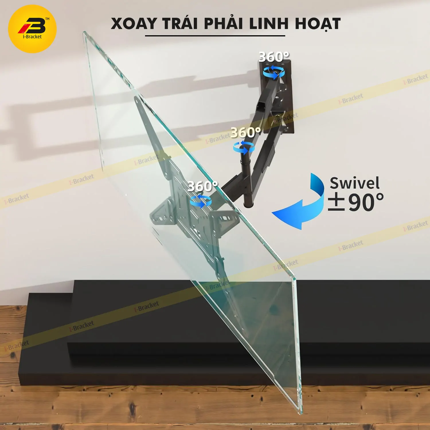 Giá Treo Tivi Xoay Góc Đa Năng I-BRACKET B5 32 – 60 Inch - Ảnh 3
