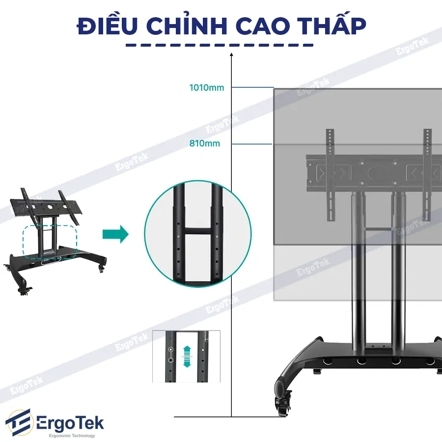 Giá Treo Tivi Di Động Hội Nghị ERGOTEK E1355 (32 – 75 Inch) - Ảnh 4