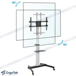Giá Treo Tivi Di Động Xoay Ngang Dọc ErgoTek E2290 (37 - 86 Inch) - Chắc Chắn, Giá Rẻ