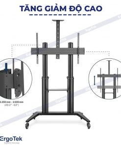 Alternative view of GIÁ TREO TIVI DI ĐỘNG SIÊU TẢI TRỌNG ERGOTEK E2800 (55 – 120 INCH)