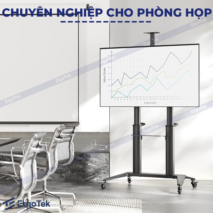 GIÁ TREO TIVI DI ĐỘNG SIÊU TẢI TRỌNG ERGOTEK E2800 (55 – 120 INCH)