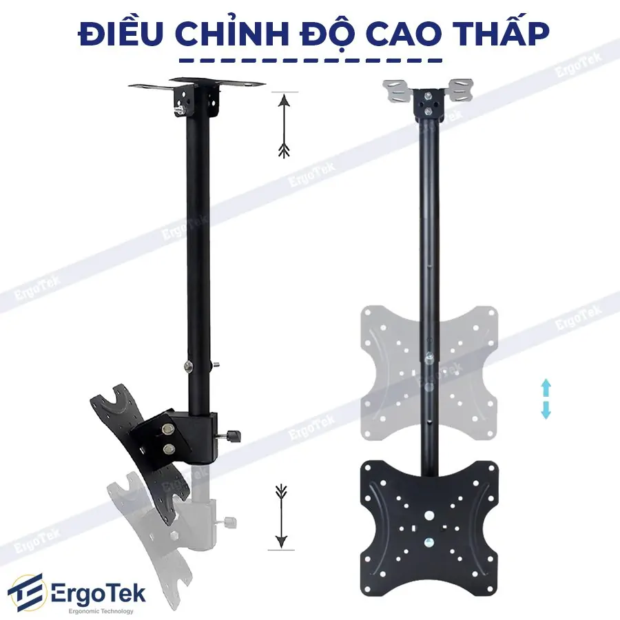 Giá treo tivi thả trần  ERGOTEK E525 32 – 43 Inch – xoay 360 độ - Ảnh 4