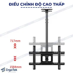 Alternative view of Giá Treo Tivi Thả Trần Ergotek E555 (32 – 75 Inch) – Hàng Nhập Khẩu Chính Hãng