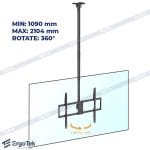 Giá treo tivi thả trần ERGOTEK E565 (50 – 100 Inch) – Giải pháp tối ưu không gian
