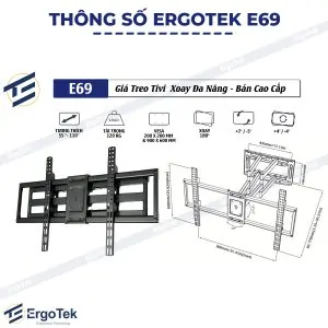 Giá Treo Tivi Đa Năng ERGOTEK E69 55 – 110 Inch - Ảnh 8