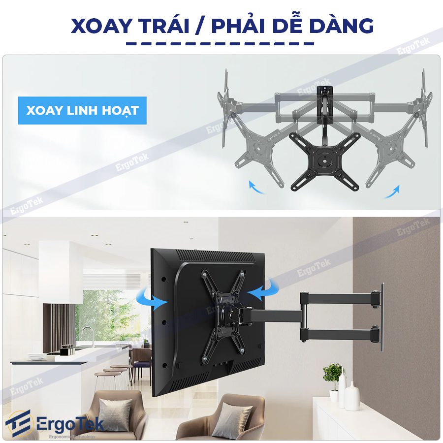 GIÁ TREO MÀN HÌNH / TIVI ERGOTEK E84 20 – 43 INCH - Ảnh 3