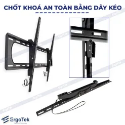Alternative view of Giá Treo Tivi Gật Gù Ergotek E98 GG (55 - 120 Inch) - Thép Siêu Dày Chịu Lực 120kg