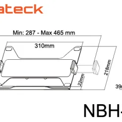 Alternative view of Phụ kiện đế đỡ laptop NBH-6E Brateck