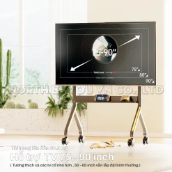 Alternative view of Giá Treo Tivi Di Động North Bayou NB P150 (75 - 90 Inch) - Nâng Hạ Điện Cao Cấp