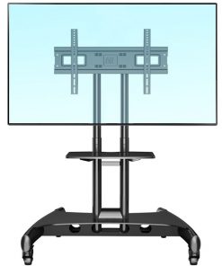 Giá treo tivi di động AVA1500- 60-1P mẫu mới dành cho tivi từ 32''-75'' (Có CO CQ) màu đen sang trọng, chắc chắn