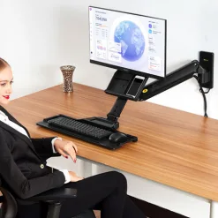 Alternative view of Giá Treo Màn Hình Máy Tính Gắn Tường Kèm Bàn Phím North Byou NB32 (19-27 Inch) Nhập Khẩu